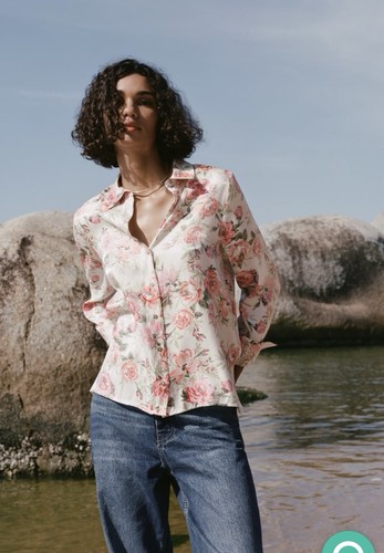 Zara satin bluse größe - satin,