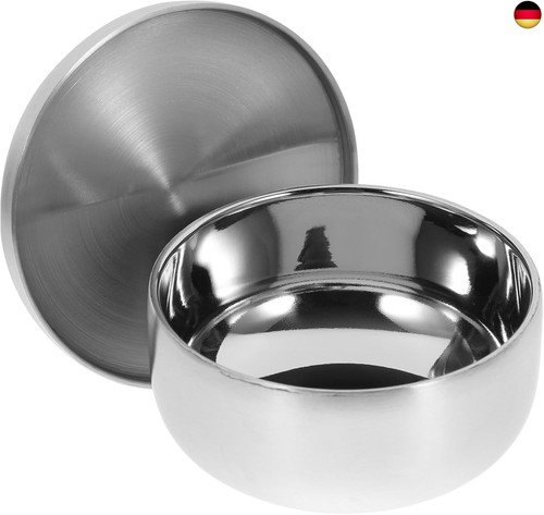 Edelstahl rasierschale mit - edelstahl,