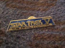 Star Trek The Final Frontier 1989 P.P.C. Pin Anstecker 6,3gr. 4,9x1,2cm Promo 