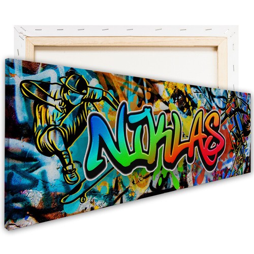 Vz5 leinwandbild graffiti bild - leinwandbild,