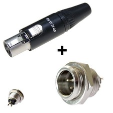 ✅Mini XLR Stecker 3pol. +