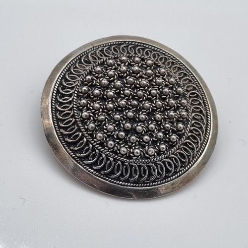 Antik silber brosche 935 - silber,