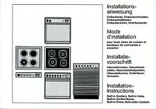 Installationsanweisung Einbauherde Juno Functionica