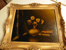 Altes Ölgemälde Blumen / Tilly Moes / Kellerfund