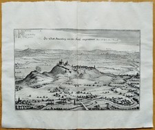 Amöneburg - Merian Original Kupferstich - 1700