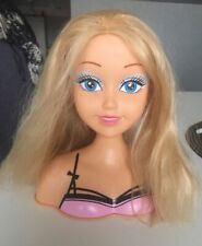 Schminkkopf, Frisierkopf, Puppenkopf, Puppe m.Haaren, Frisierpuppe, Schminkpuppe