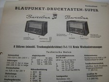 Blaupunkt Barcelona 3D   Radio Werkstattanleitung Kundendienst 50er