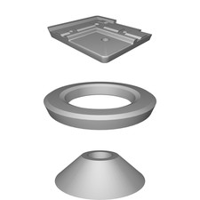 Staubabsaugadapter für Bosch