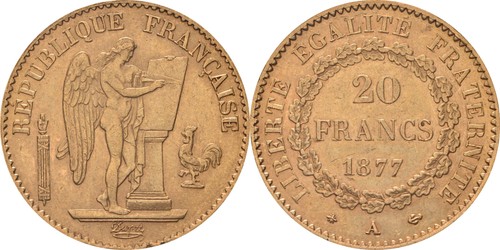 Frankreich francs 1877 a - francs,