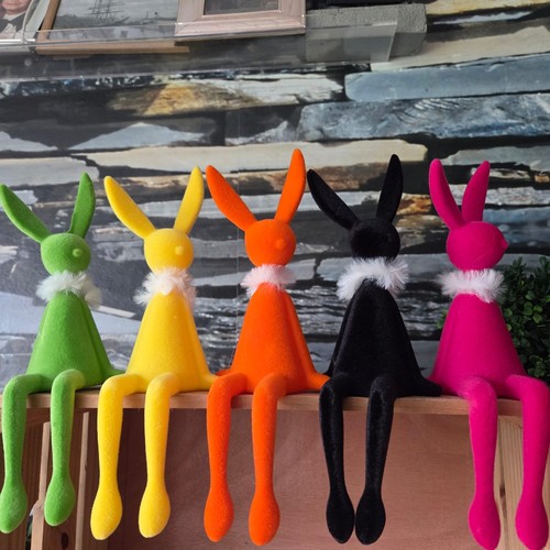 Flock hase figur - x,