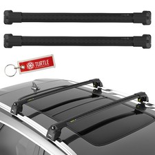 Schwarz Alu Relingträger Dachträger für VW Touareg 3 III CR ab 19 - TURTLE