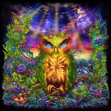 UV Backdrop Psychedelisch