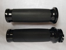 Griffe, Griffset Harley 1" Lenker Alu/Gummi, sw, Lenker, Bremshebel,Griffgummi