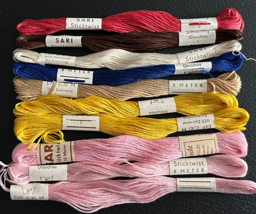 Konvolut neues stickgarn - konvolut,