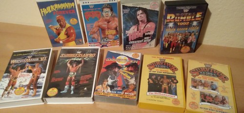 Wwf vhs cassetten bret - vhs,