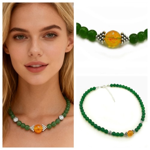 Smaragd halskette kette mit - kette,