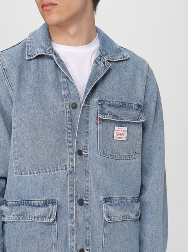 Levi jeansjacke blau denim - blau,