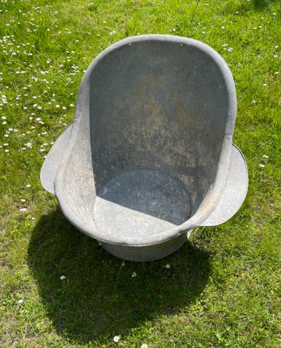 Antike zink sitzbadewanne - sitzbadewanne, mit