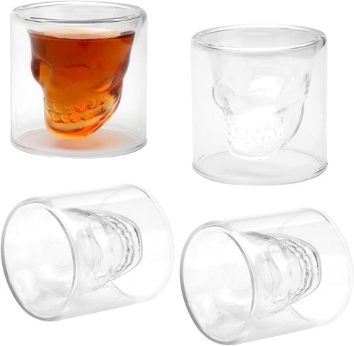 Totenkopf gläser set stück - totenkopf,