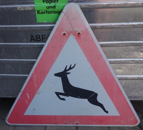 Altes blechschild - altes,