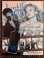 Lagerfeld Photo Parfums Paris Kim Basinger Original 1991 Vintage Advert Werbung