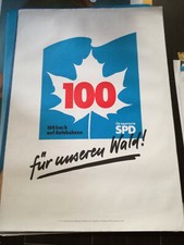 Plakat SPD Tempo 100 km/h auf
