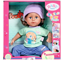 Baby Born Brother Play & Style 43 cm Puppe & Zubehör Neu Kinder Weihnachtsgeschenk Alter 4+