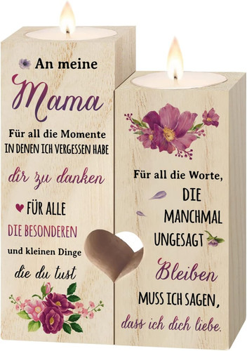 Kerzenständer mama geschenk - kerzenständer,