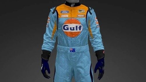 Gulf kart rennanzug - gulf,