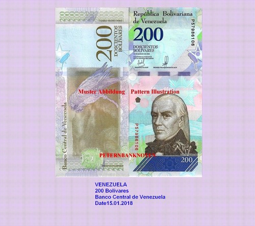 Venezuela 200 bolivares 2018 - venezuela,