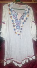 White Ibiza Style Smock Mini
