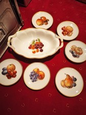 Vintage: Obstschale + 6