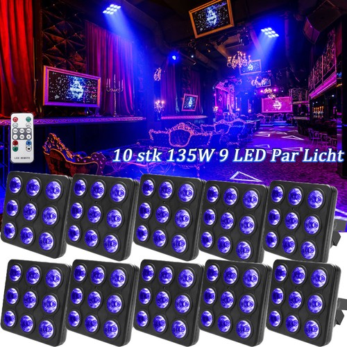 Rgbw 10stk led 135w flat - 9,