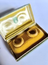 ✨ altes Schmucketui  Ring Ringbox Eheringe Juwelier Dose Grün 40-50er Jahre Samt