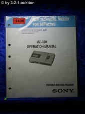 Sony operation manual - operation, mz