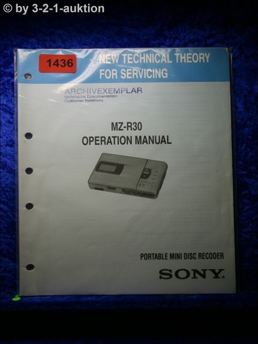 Sony operation manual - operation, mz