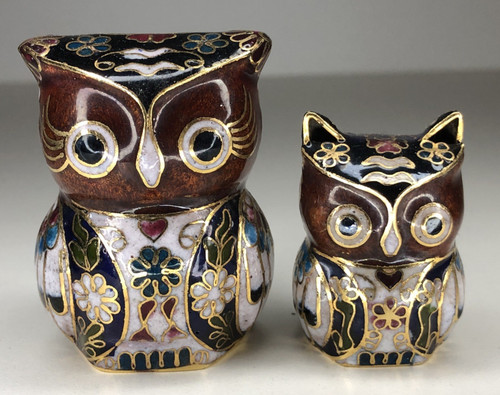 China cloisonné emaille - emaille, eulen