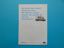 Prospekt / Katalog / Broschüre - Ford Transit - Westfalia Nugget