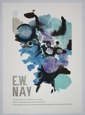 Ernst Wilhelm Nay (1902-1968) Plakat zur Ausstellung im Museum Folkwang 1962