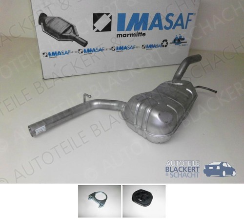 Imasaf auspuff mitteltopf - auspuff, +