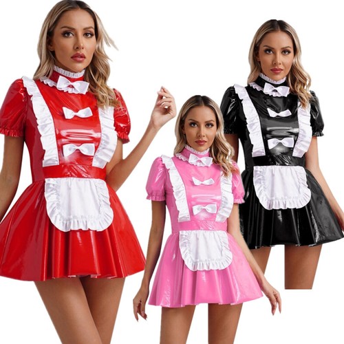 Damen wet look lackleder - de,
