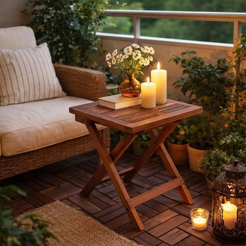 Holz beistelltisch klapptisch - holz,
