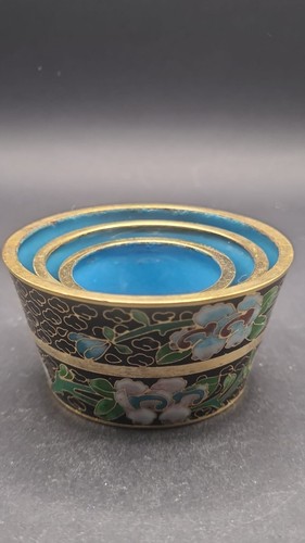 Chinese cloisonné blumen topf - chinese,