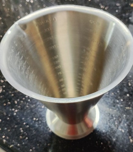 Meßbecher edelstahl für reis - edelstahl,