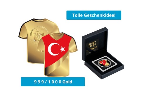 Goldmünze motiv trikot mit - motiv, "trikot