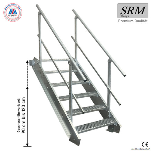 Stufen stahltreppe breite - 6,