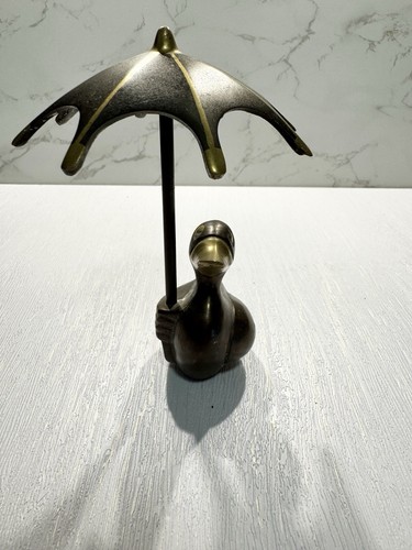 Vintage metallfigur ente mit - vintage,