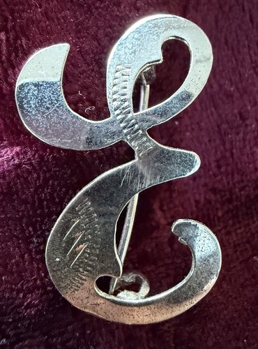 Buchstaben brosche silber - buchstaben,
