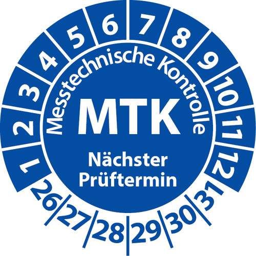 Prüfplakette mtk - prüfplakette,