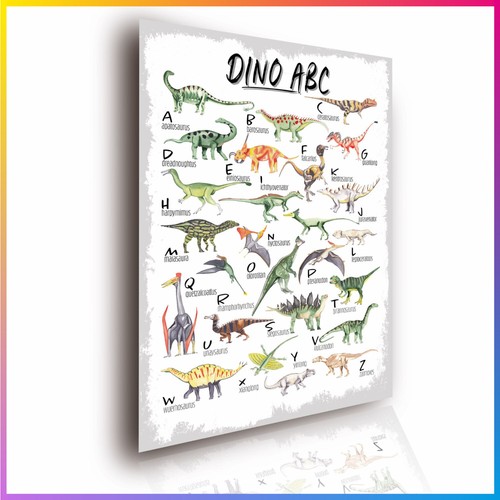 Dinosaurier abc lernposter - abc,